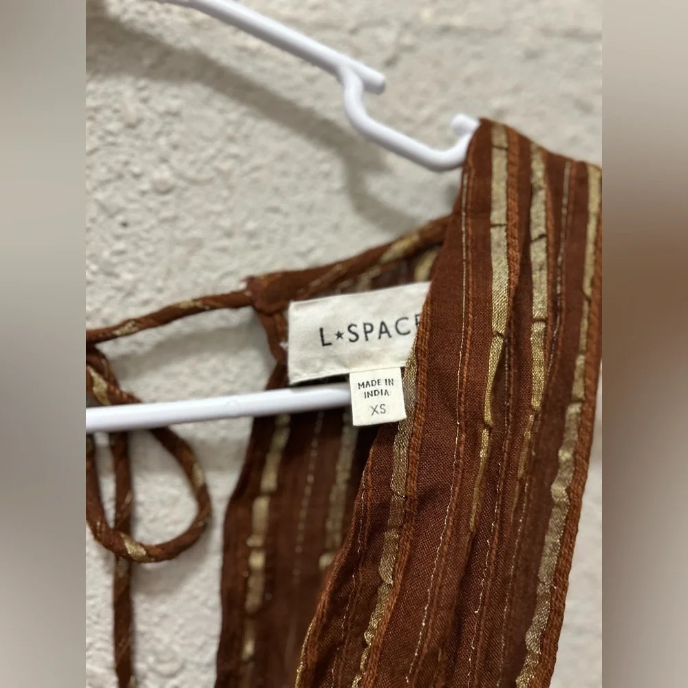 L*Space Rafael Cover-Up In Coffee NWOT XS - Picture 6 of 9